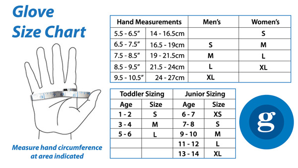 nike youth gloves size chart